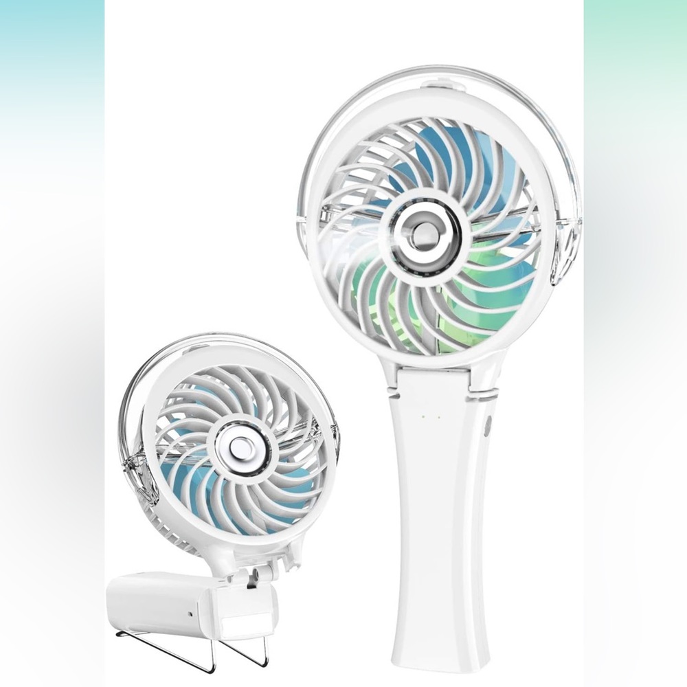 HandFan Portable Misting Fan, Handheld Mister Fan, USB Rechargeable